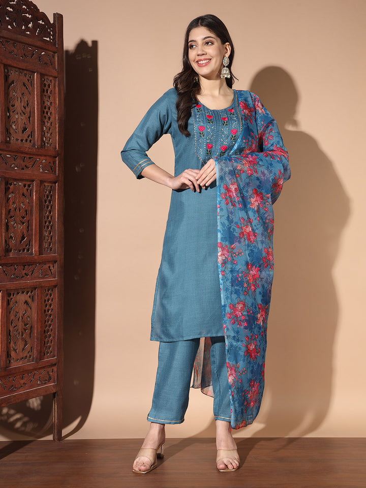 Kurti Pant Dupatta Set