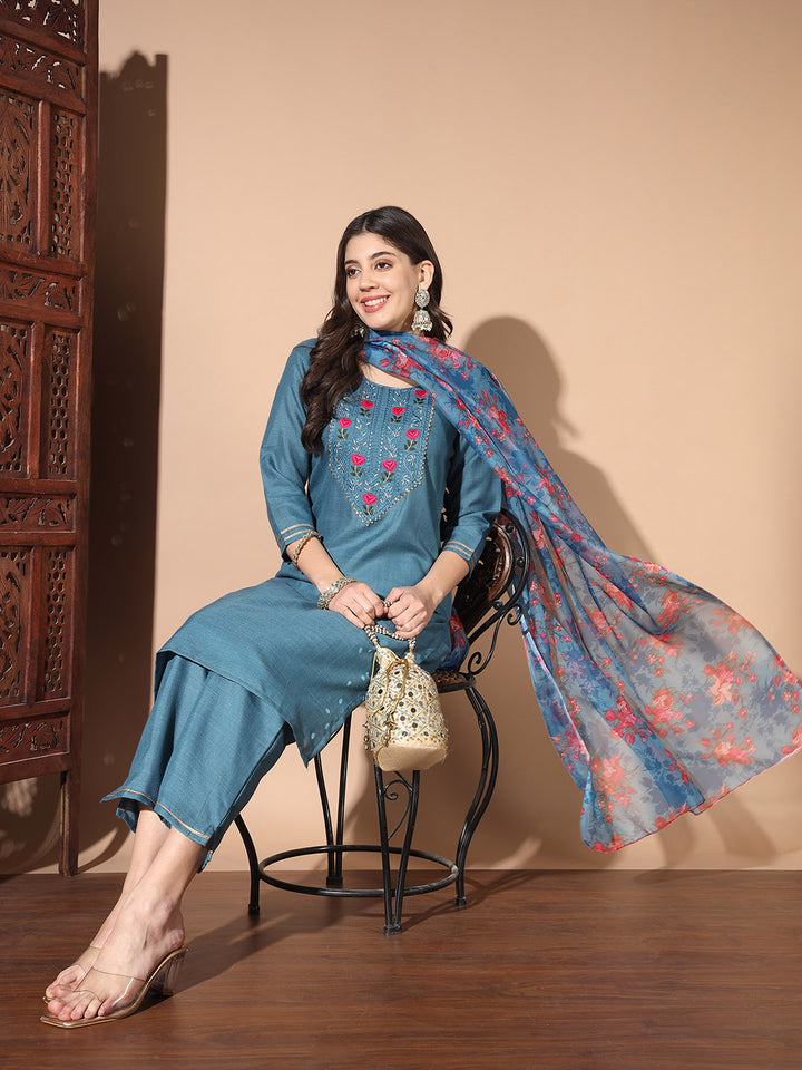 Kurti Pant Dupatta Set