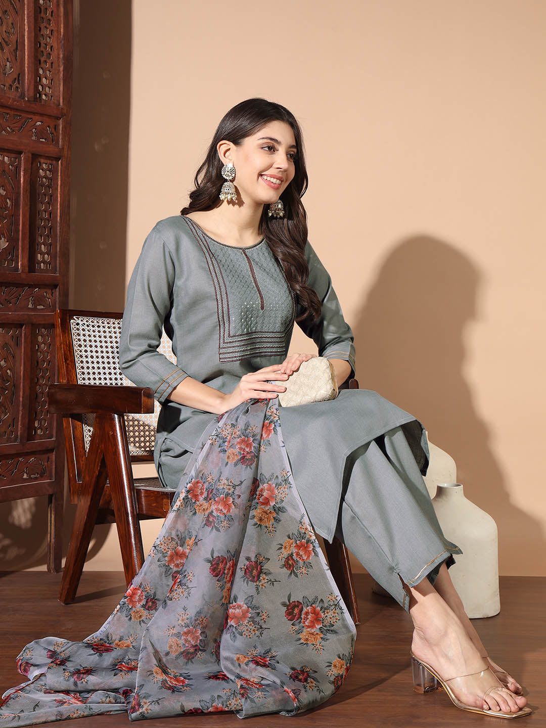 Kurti Pant Dupatta Set