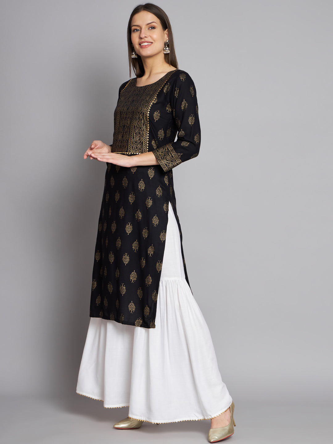 Reyon Kurti Sharara Set