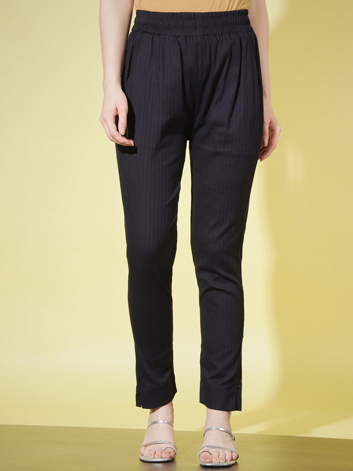 SOLID STRIPE PANT-PISTA