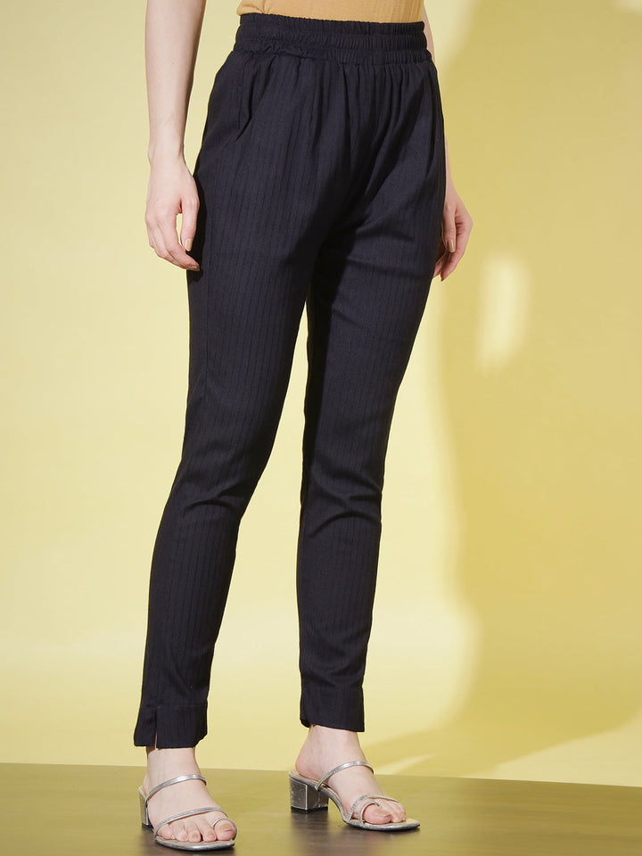 SOLID STRIPE PANT-PISTA