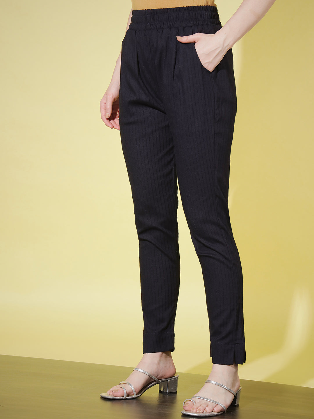 SOLID STRIPE PANT-PISTA