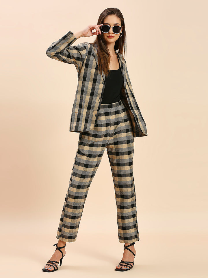 COTTON CHECKS PRINTED CO-ORDS SET