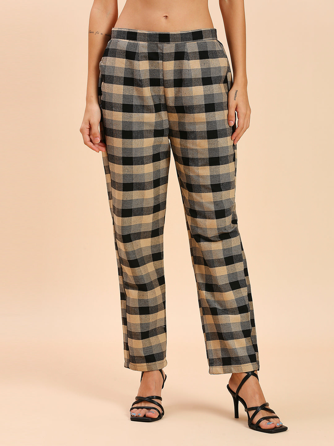 COTTON CHECKS PRINTED CO-ORDS SET