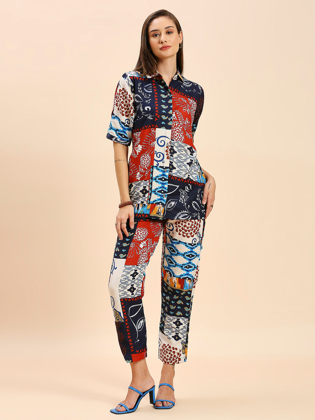 ABSTRACT PRINTED CO-ORDS SET