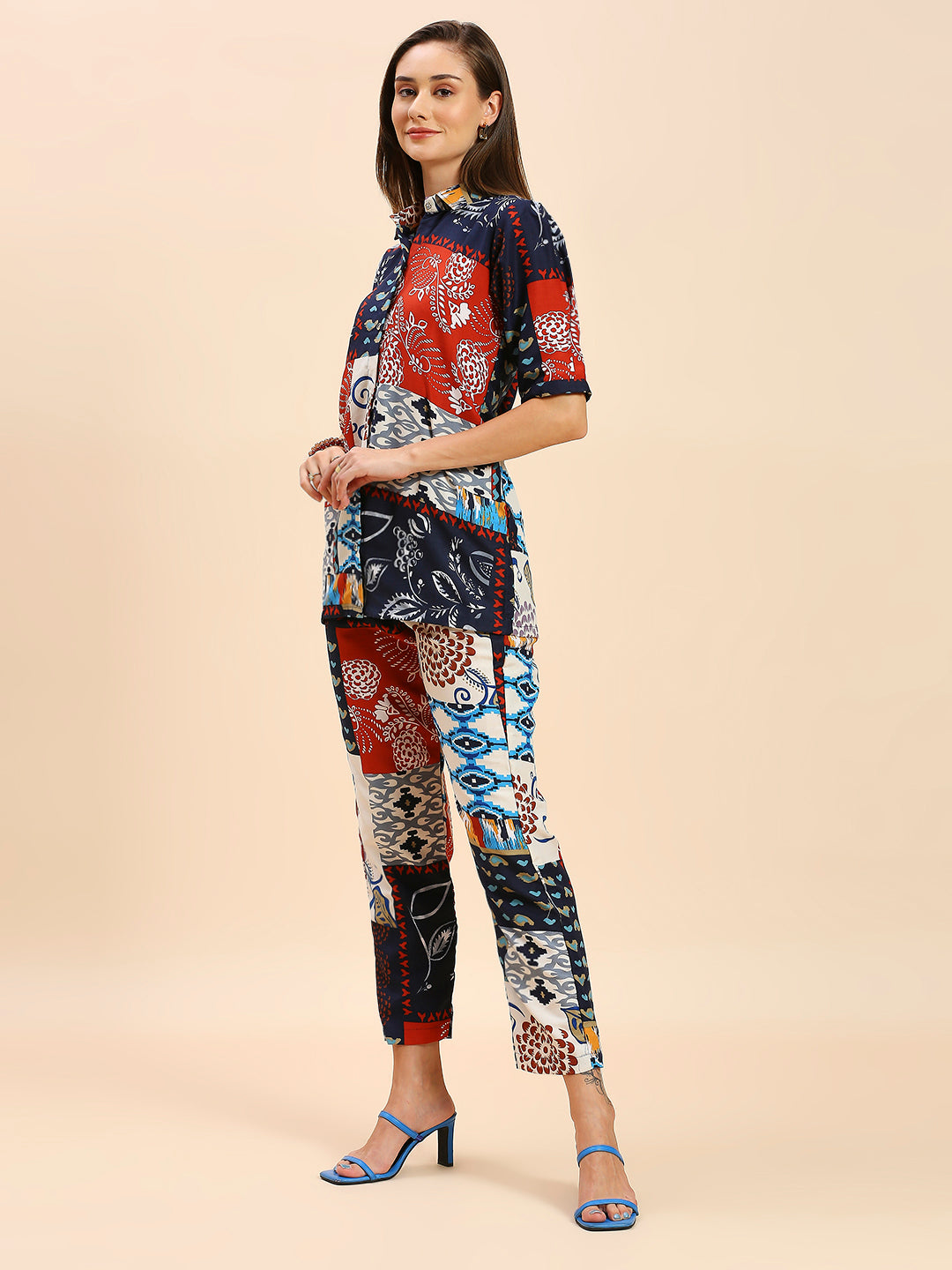 ABSTRACT PRINTED CO-ORDS SET