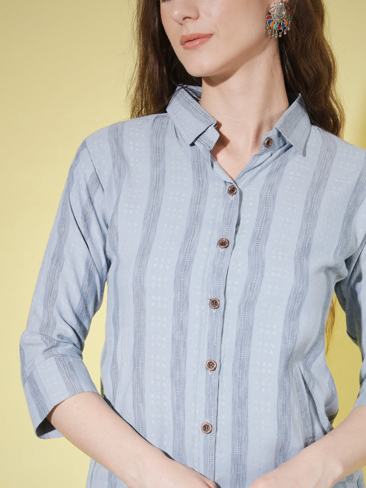 STRIPE SHIRT-YELLOW