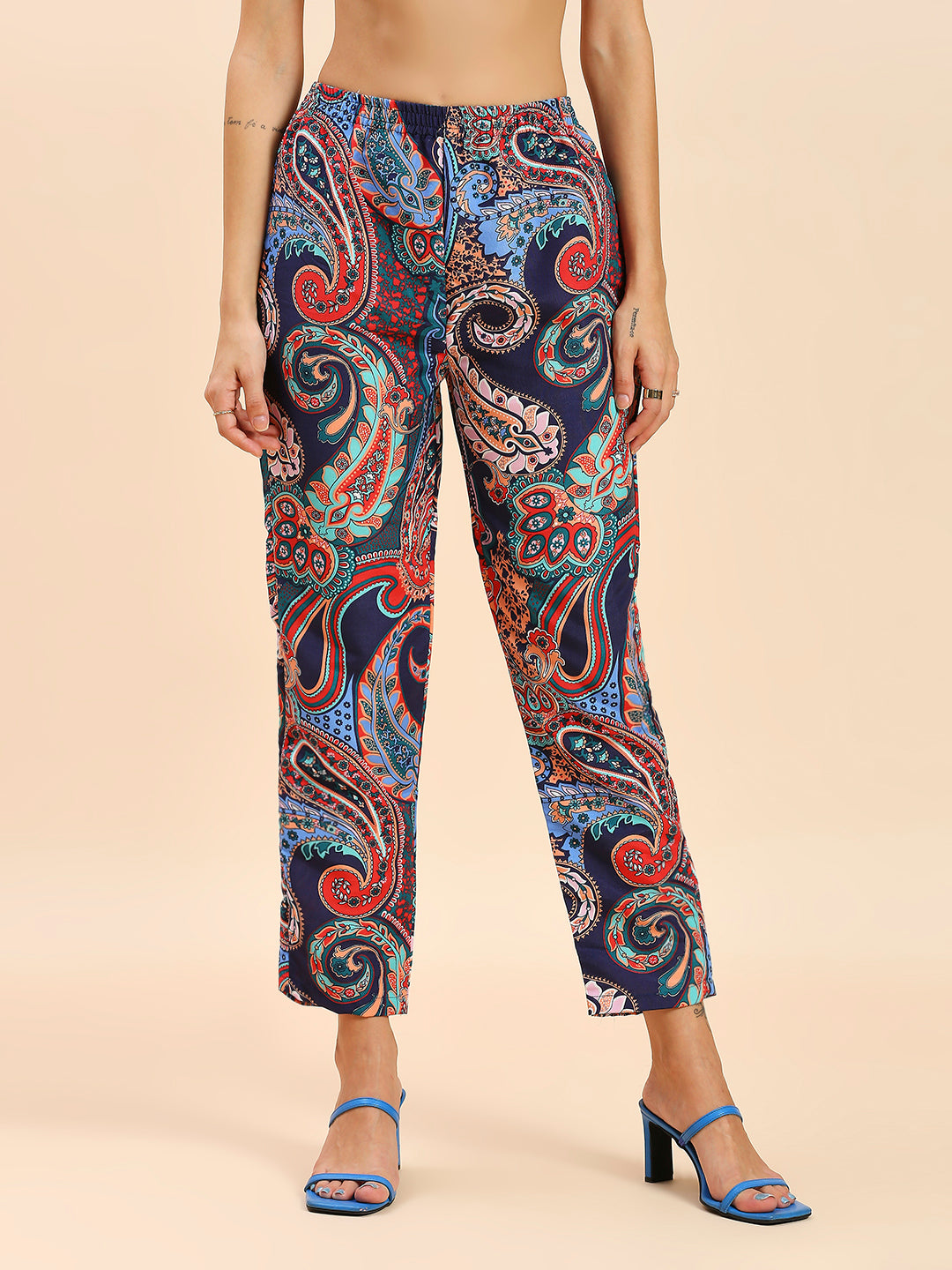 PAISLEY PRINTED KAFTAN PANT SET