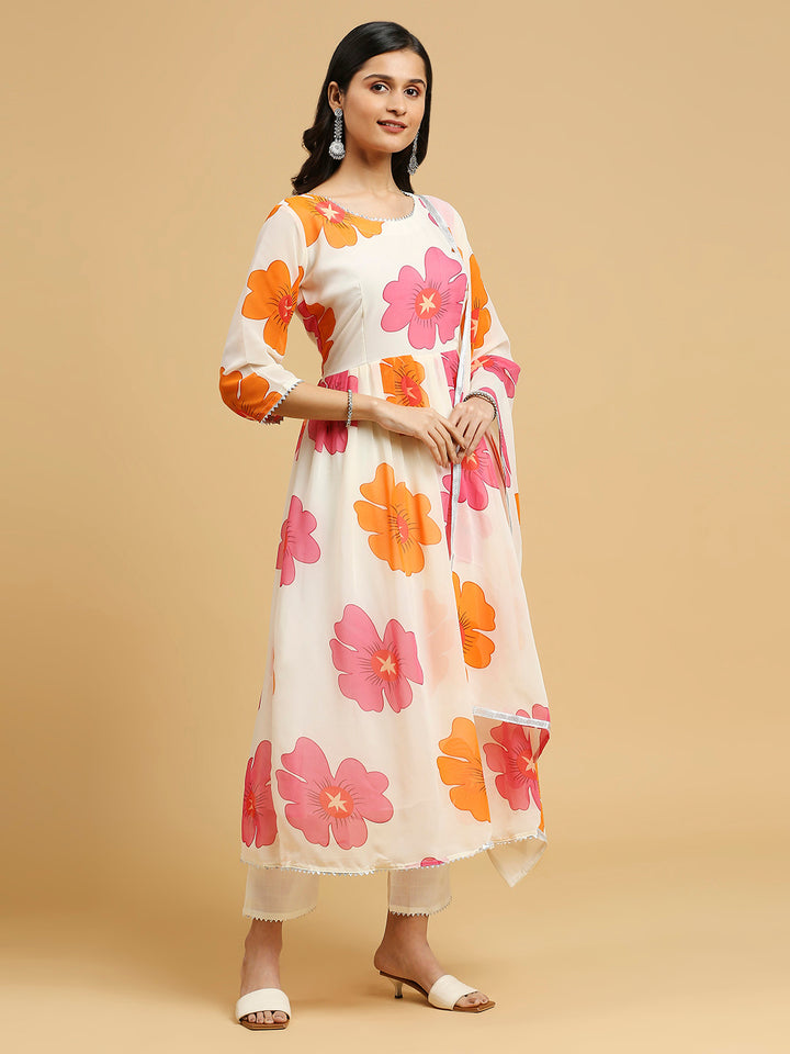 FLORAL PRINTED KURTA SET