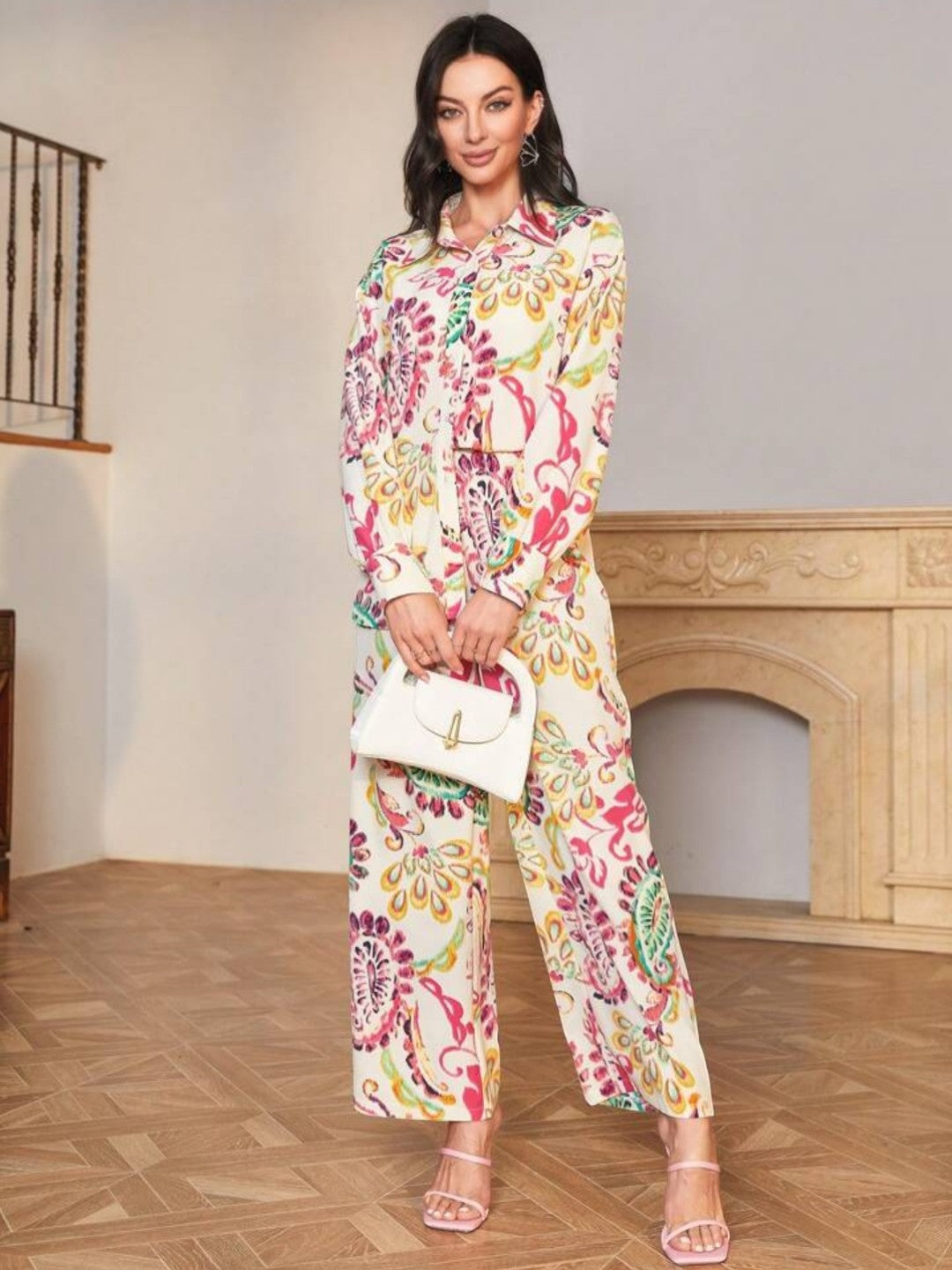 FLORAL PRINTED CO-ORDS SET