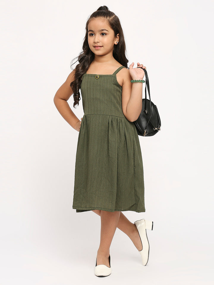 Shoulder Straps Fit & Flare Dress