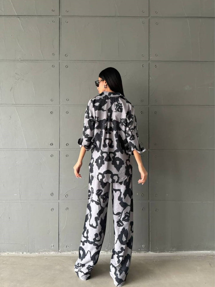 VERSATILE PRINTED SHIRT PANT SET