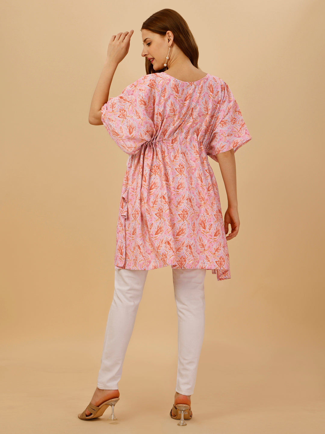 FLORAL KAFTAN - YELLOW