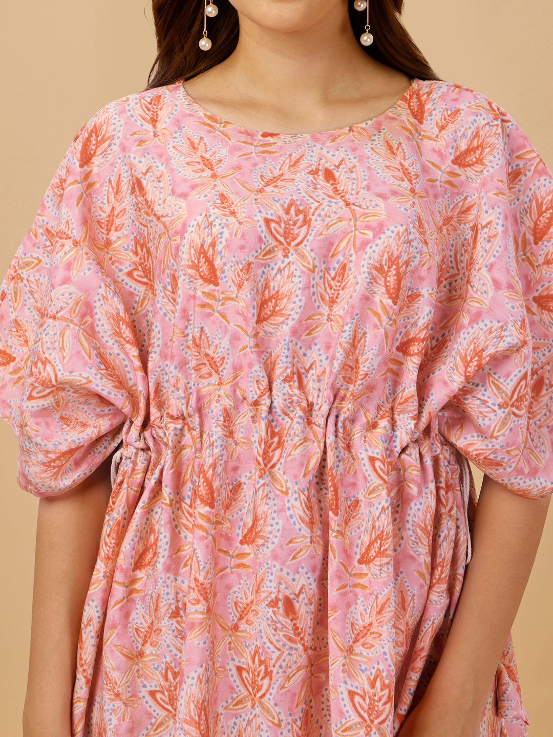 FLORAL KAFTAN - SKY BLUE