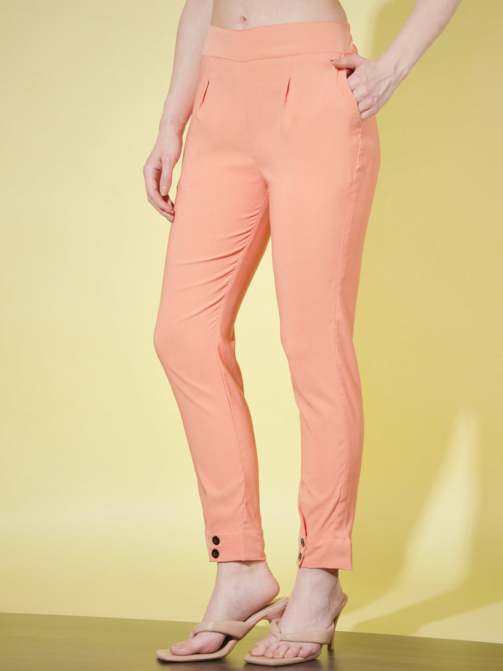 WOMEN SOLID PANT VINTAGE - PISTA