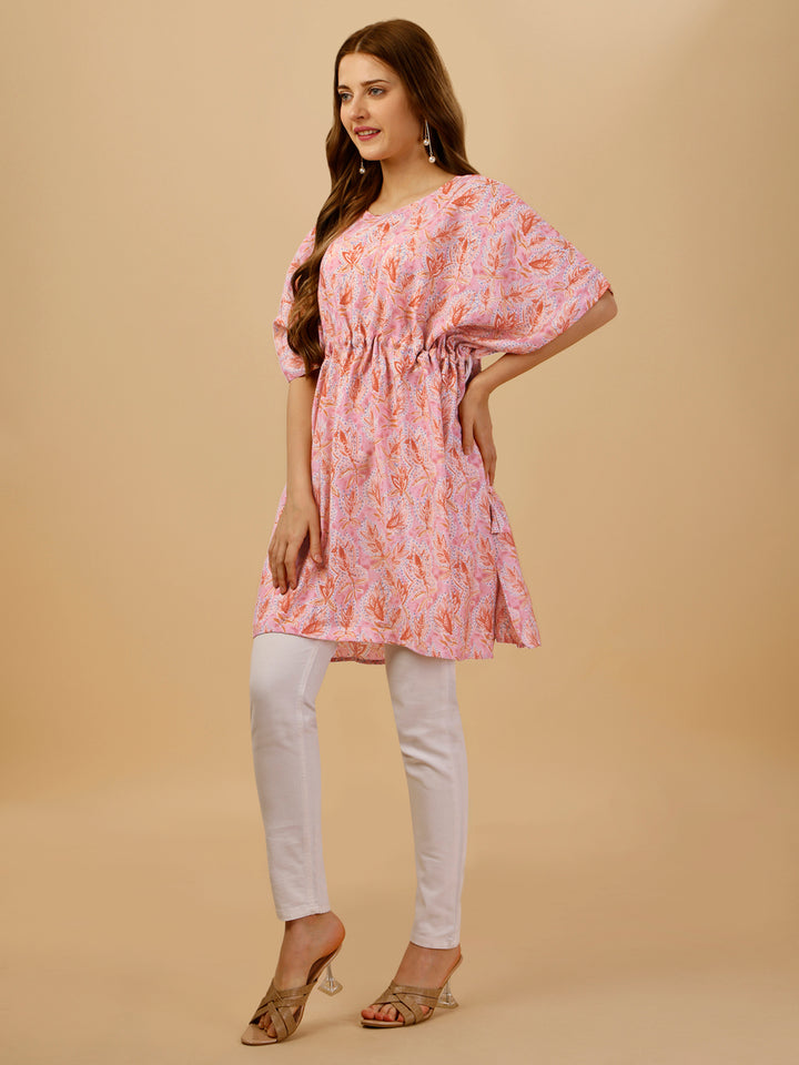 FLORAL KAFTAN - GREEN