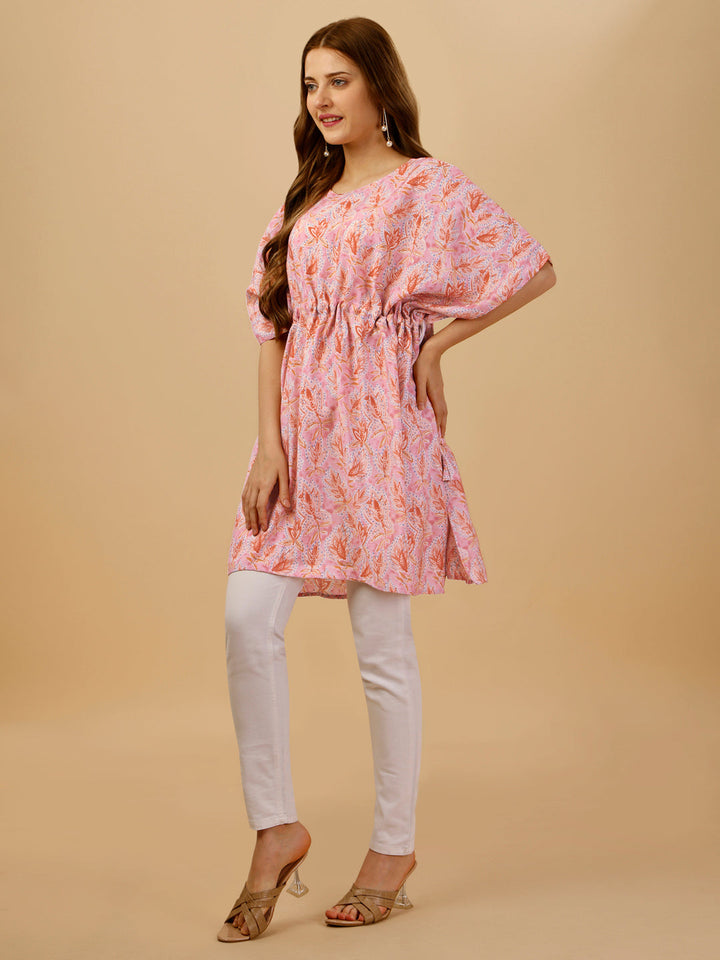 FLORAL KAFTAN - YELLOW