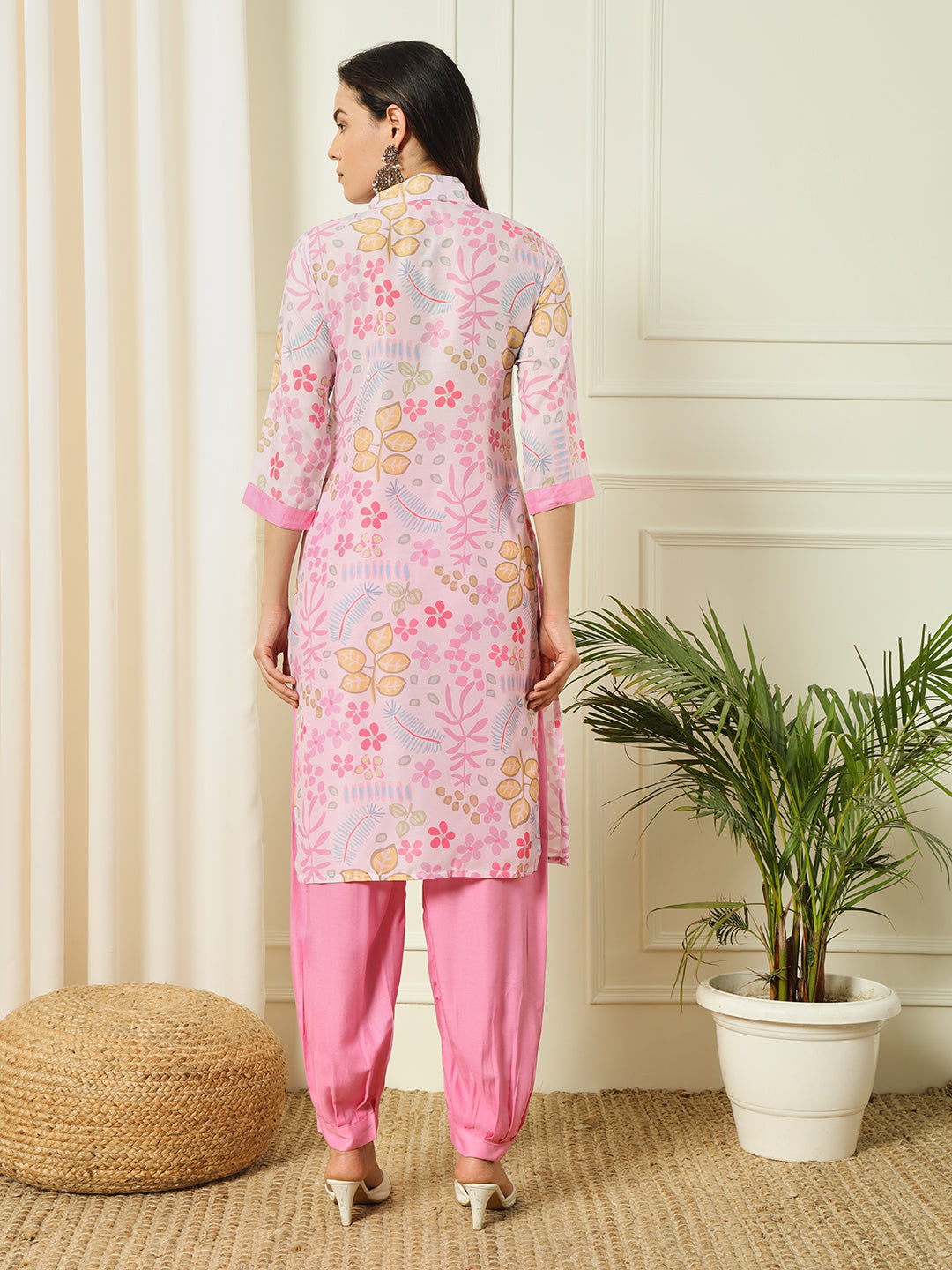 PRINTED KURTI HERAM PANT SET