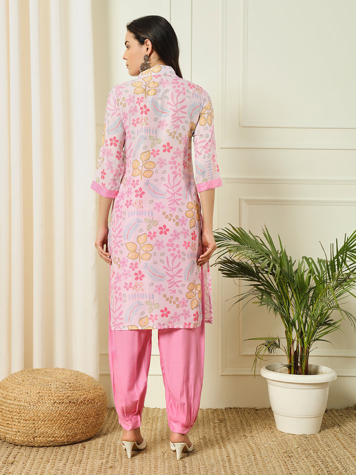 PRINTED KURTI HERAM PANT SET