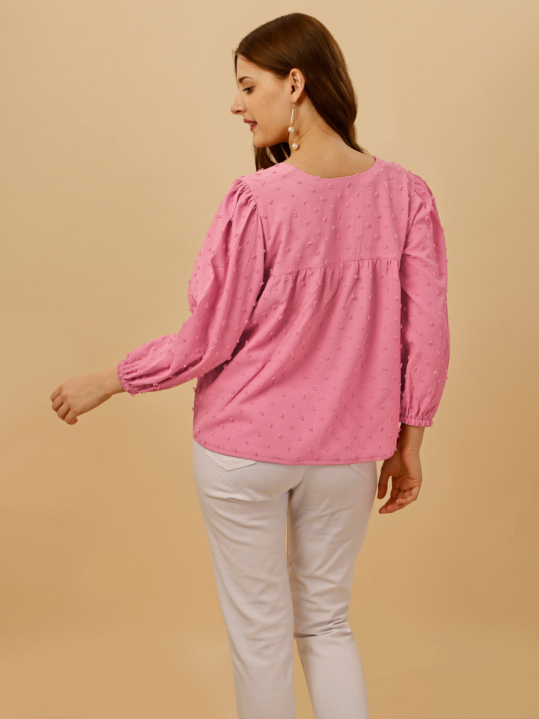 PASTEL EMBELLISHED TOP-PINK