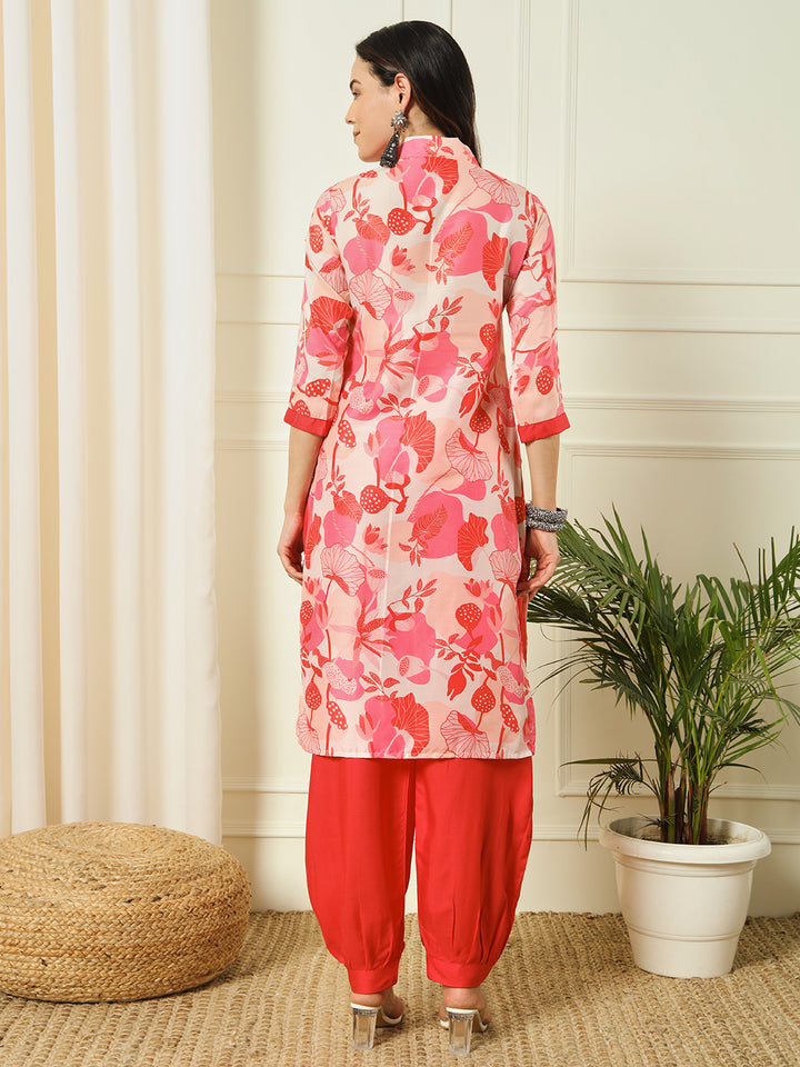 PRINTED KURTI HERAM PANT SET