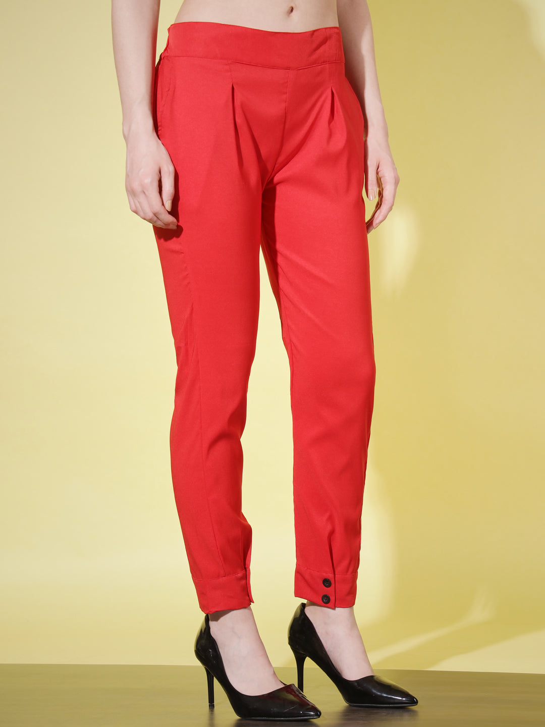 WOMEN SOLID PANT VINTAGE - PISTA