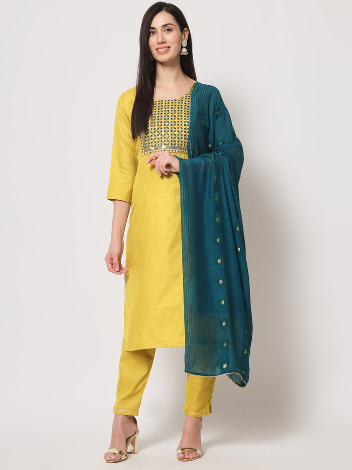 Exquisite Kurta Pant Set With Dupatta