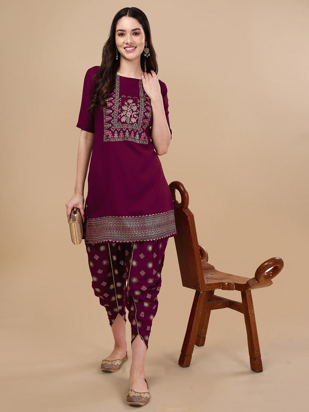 TULIP PANT WITH KURTI SET